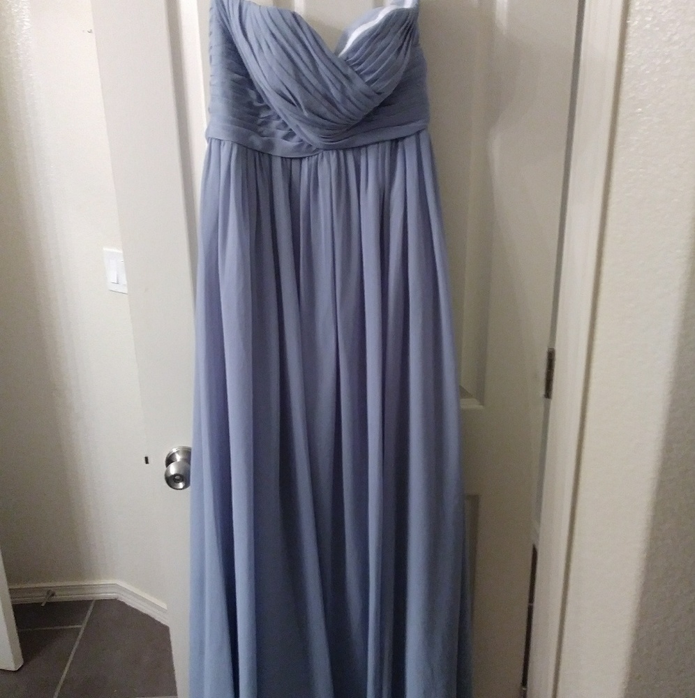 Azazie Kristen dusty blue